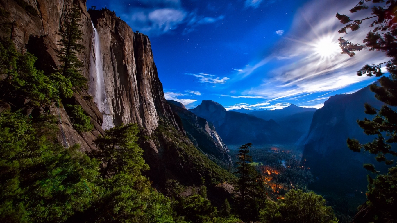 Yosemite National Park View for 1366 x 768 HDTV resolution