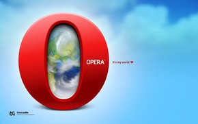 Opera My world wallpaper