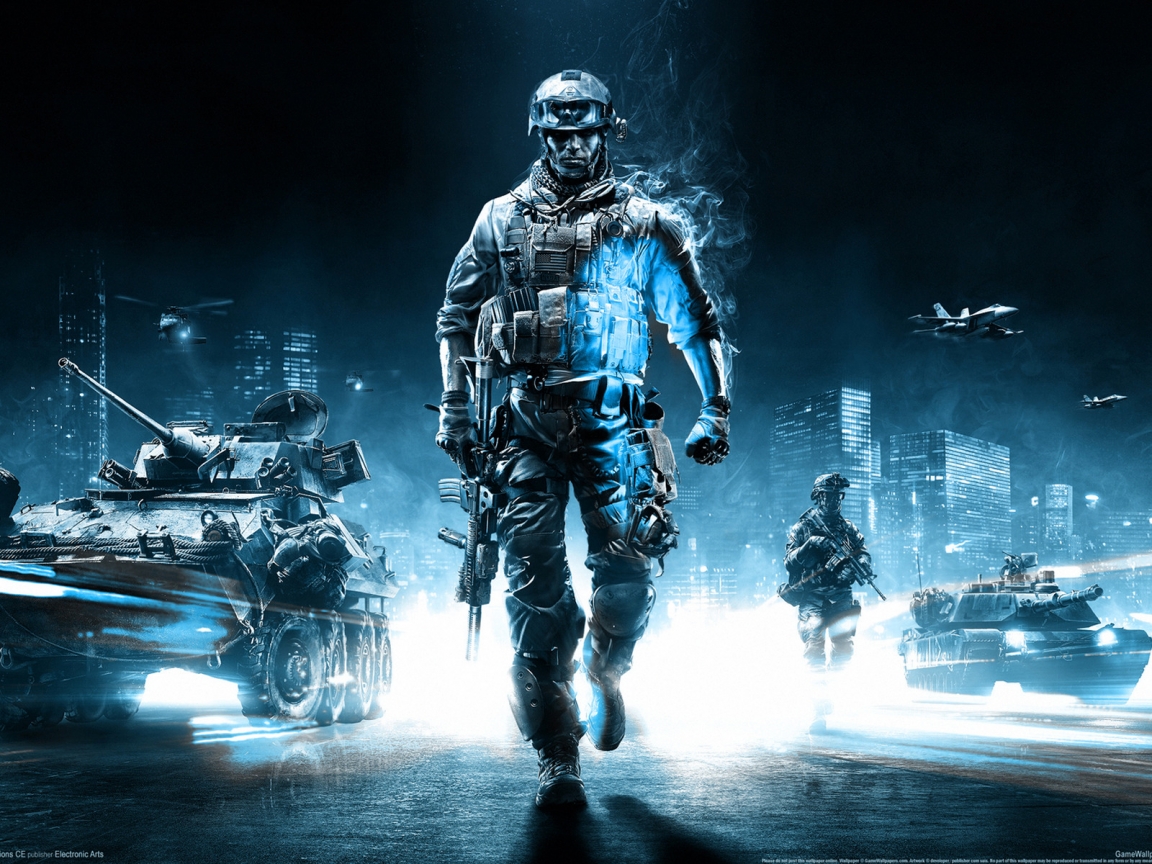 Battlefield 3 Action Game for 1152 x 864 resolution