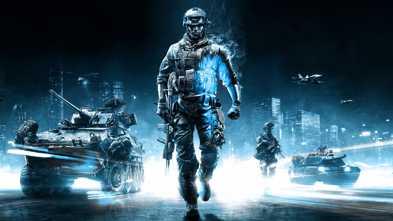 Battlefield 3 Action Game for 1280 x 720 HDTV 720p resolution