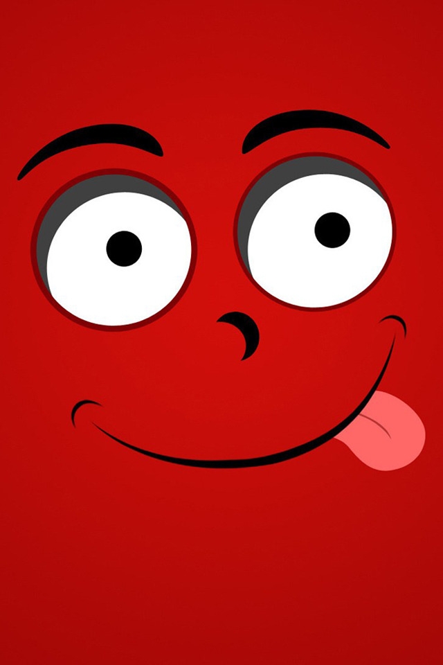 Red Face for 640 x 960 iPhone 4 resolution